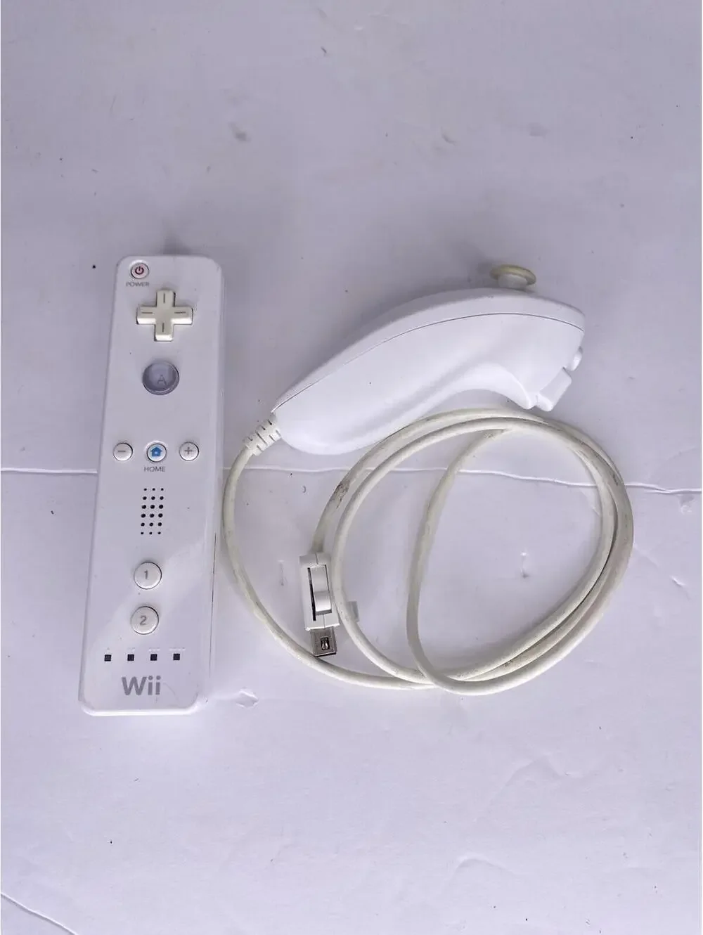 Official OEM Nintendo Wii Remote White Controller & Nunchuck